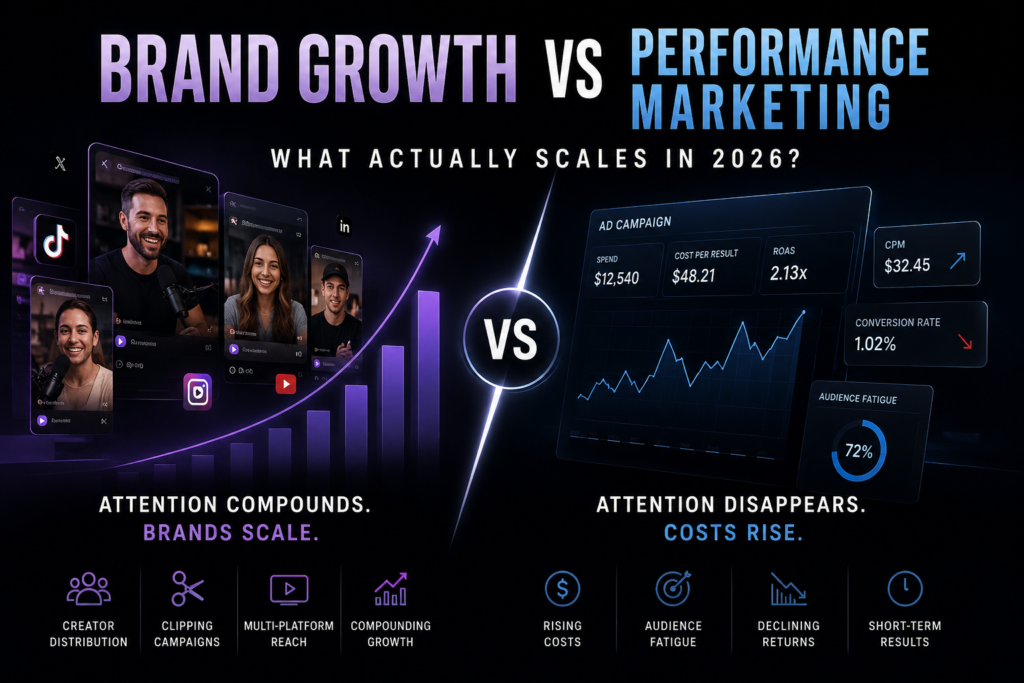 Brand Growth vs Performance Marketing in 2026