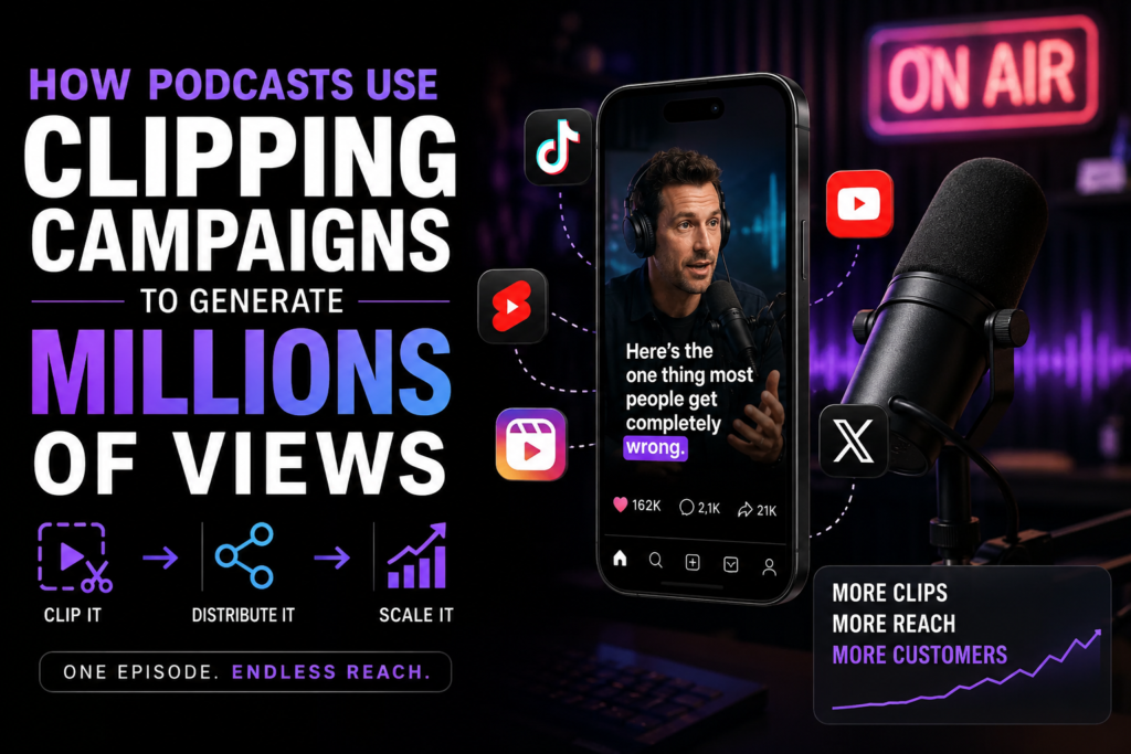 How Podcasts Use Clipping Campaigns to Scale Reach