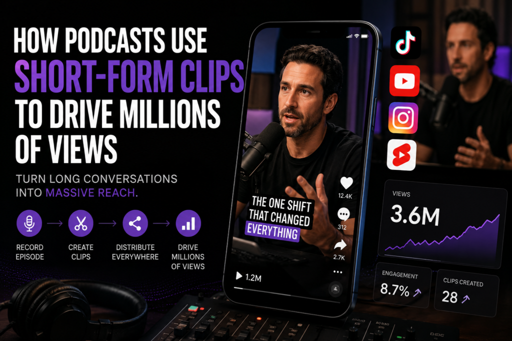 How Podcasts Use Short-Form Clips to Drive Millions of Views