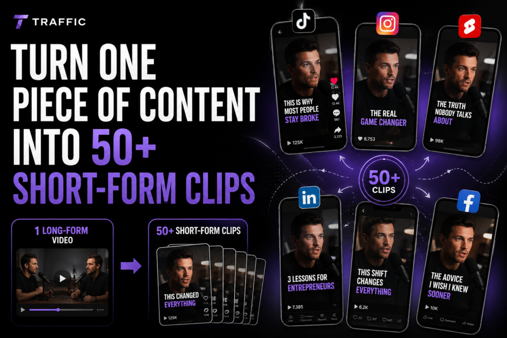 How to Turn One Piece of Content Into 50+ Clips